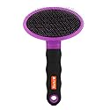 Hartz Groomers Best Deshedding Slicker Dog Brush, Black/Violet, Dogs