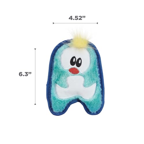 Outward Hound Plush Squeaky Dog Toy, Blue Penguin, X-Small, Durable Polyester, Model 67806