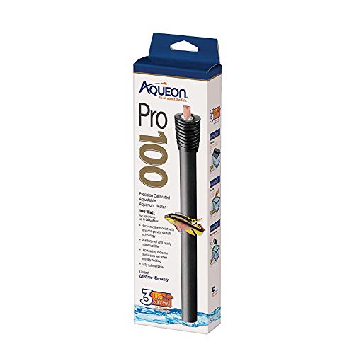 Aqueon Adjustable Pro Aquarium Heater Up To 30 Gallons, 100 Watts