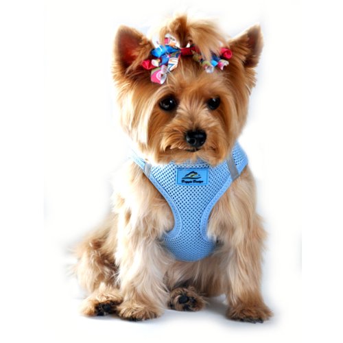 American River Ultra Choke-Free Mesh Dog Harness - Light Blue : See description for size