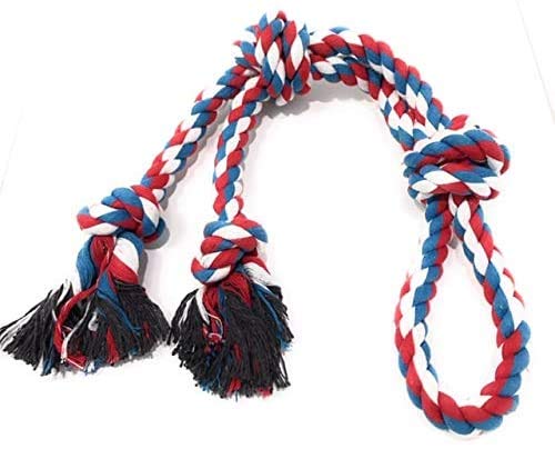 Pacific Pups Products 2 Pack Red - Xl Dog Rope Toy For Aggressive Chewers - Benefits Non-Profit Dog Rescue - Tug Of War Dog Toy,