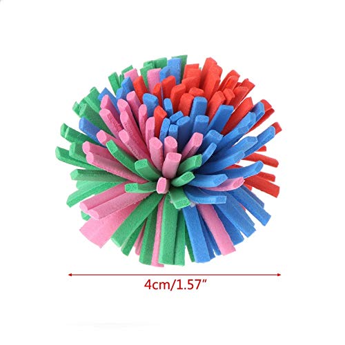 Stock Show 10Pcs 1.6' Funny Colorful Eva Flower Ball Foam Cat Toy Ball Cat Kitten Catch/Chase/Play Ball, Random Color