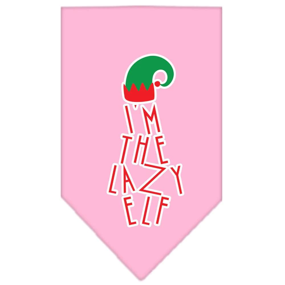 Mirage Pet Products Lazy Elf Screen Print Pet Bandana, Lime Green, Small