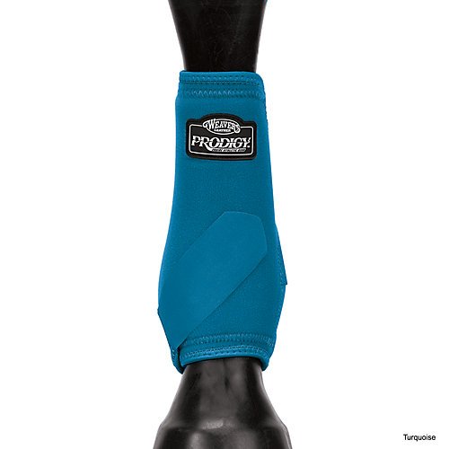 Weaver Leather 2-pack, Front Horse-boots, Turquoise, Medium US