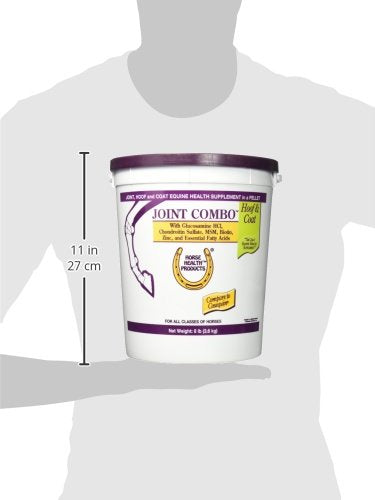 Farnam Horse Health Joint Combo Hoof & Coat, Convenient 3-in-1 horse joint supplement provides complete joint, hoof and coat car