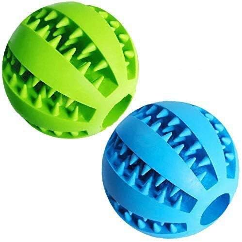 Purrally Dog Training Feeding Balls, Bite Resistant Chew Toy Ball, Slow Feeding Dispensing Game for Dogs, Puppies Interactive IQ