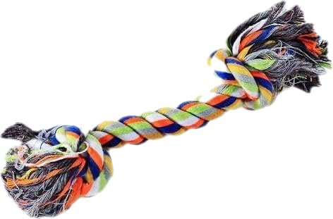 Psk Pet Mart Rope Toys For Dogs, Puppy Chew Teething, Teeth Cleaning & Training, 2 Knot For Small Dogs, 8 Inches