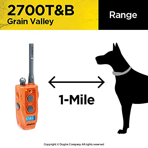Dogtra Gv 2700T&B Long Range 1-Mile 1-Dog Training & Beeper Remote Dog Training E-Collar For Upland Gun Dog - Grain Valley Editi