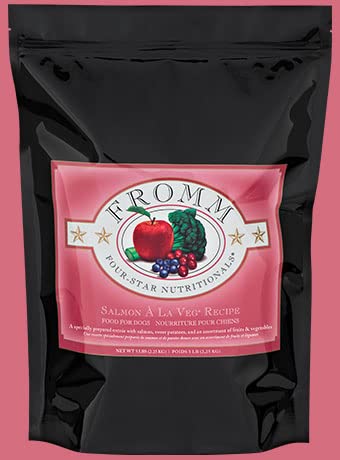 Fromm Four-Star Nutritionals Salmon A La Veg Dog Food - Premium Dry Dog Food - Salmon Recipe - 26 lb