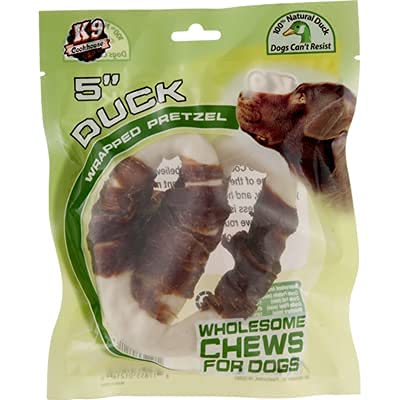 Priority Pet Products K-9 Cookhouse Duck Wrapped Pretzel 5, (432962)
