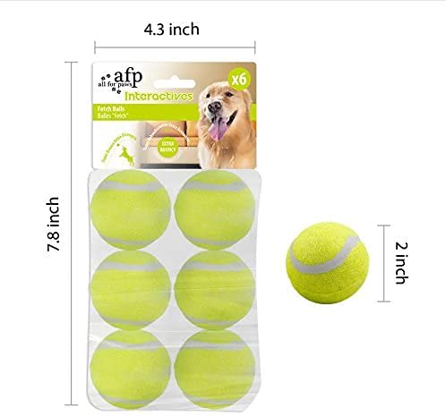 All For Paws Ball Launcher Dog Bal L Pet Throwing Toy Mini Tennis Bal Ls For Dogs (Mini Bal L 2 Inch)