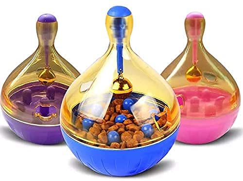 KittuPet UFO Treat Ball, Pet Dog Food Feeder UFO Flying Disc Toy, Puppy Leakage Food Dispenser Multifunctional Chew Interactive 