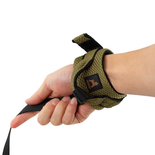 Gooby Soft Mesh Wrist Band Surfer Leash - Brown, 6 Ft - Comfortable Hands Free Leash With Elastic Band For Small, Medium And Lar