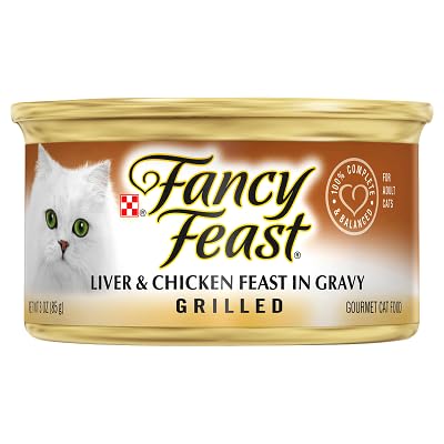 Fancy Feast Grilled Liver and Chicken Feast in Gravy Gourmet Cat Foods - 24 Pack