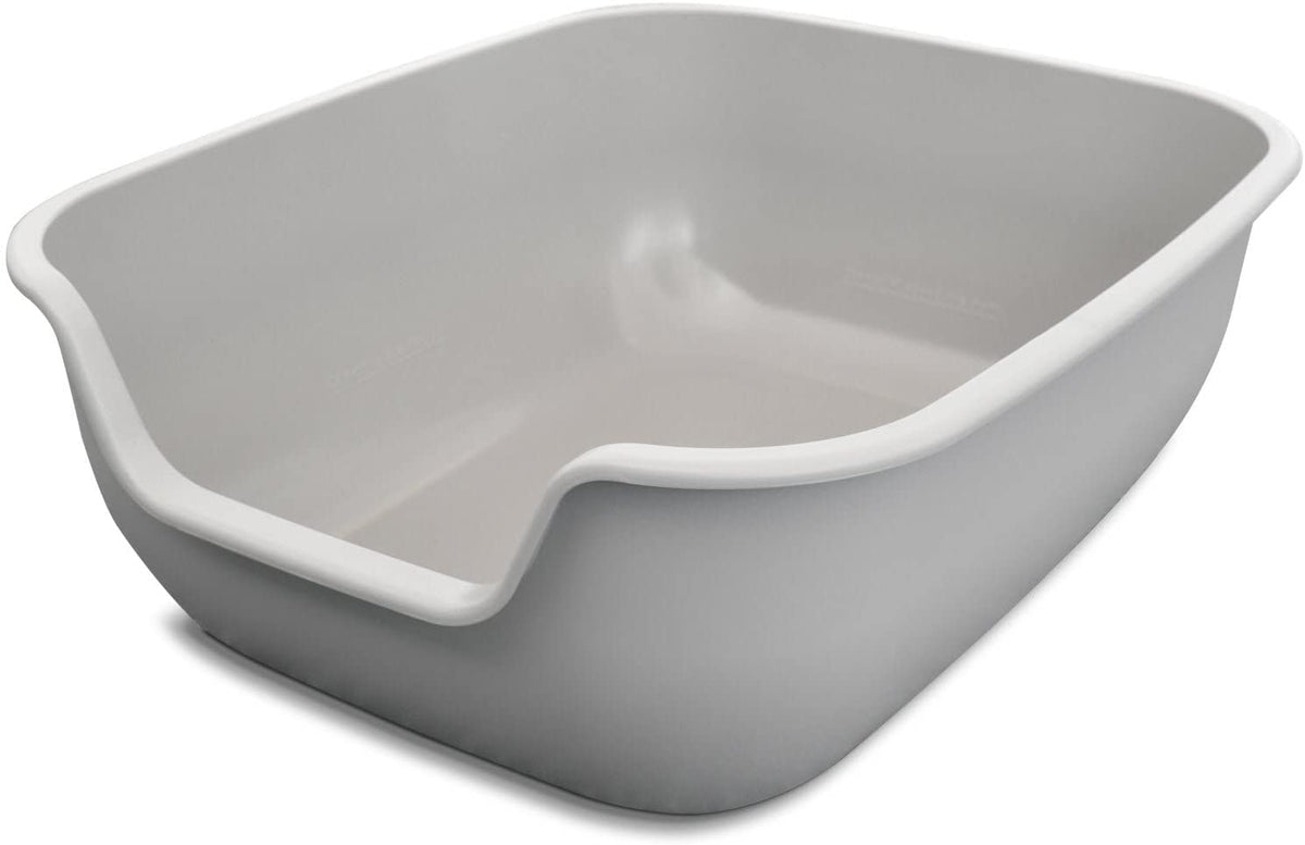 Petfusion Cat Litter Box Large (The Betterbox - Set Of 2). Non-Stick Coating For Easier Cleaning And Superior Hygiene. Made Of Stronger Abs Plastic