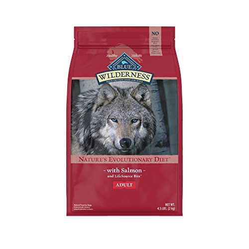 Blue Buffalo Wilderness High Protein, Natural Adult Dry Dog Food, Salmon 4.5-lb