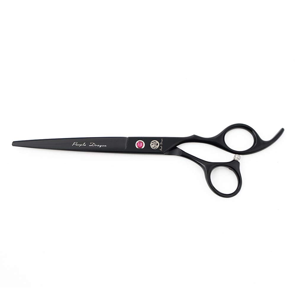 Purple Dragon 7.0 inch Rhinestone Decoration 3PCS Pet Grooming Scissors Dog Hair Cutting & Thinning Shears Set