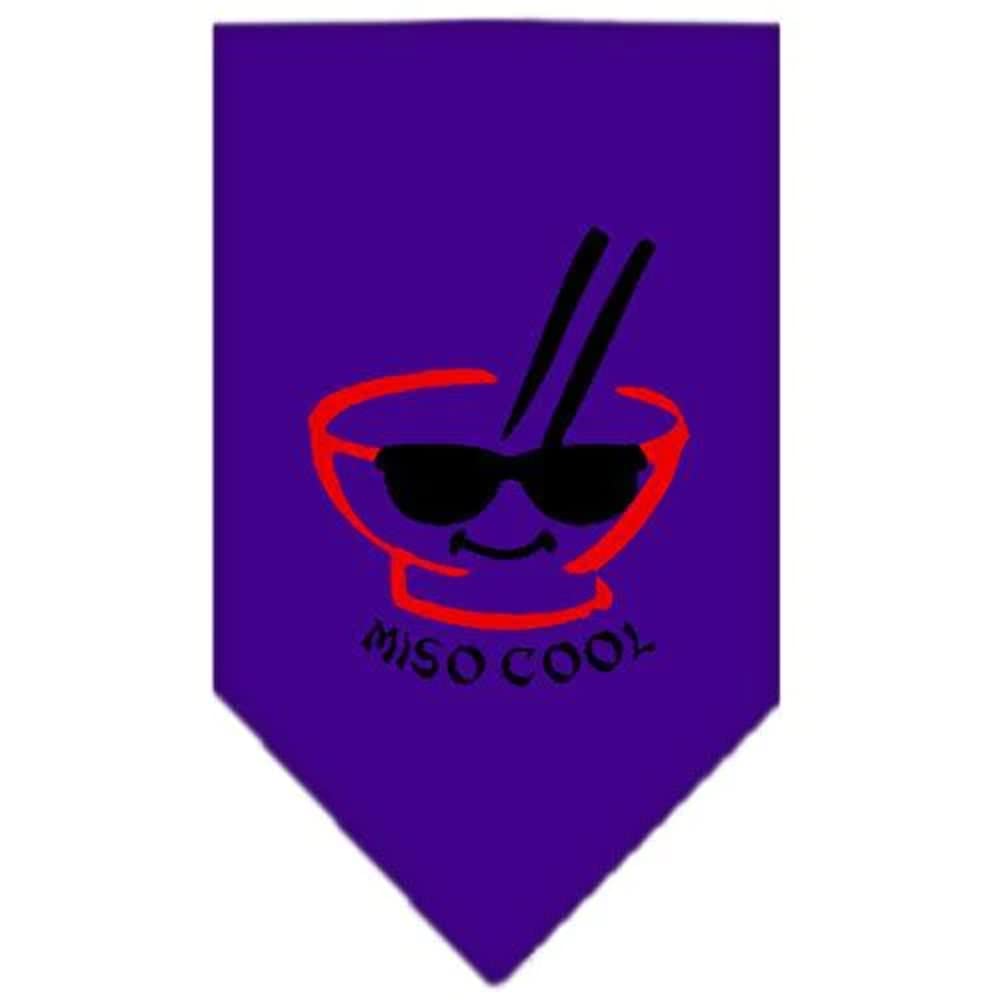 Mirage Pet Products Miso Cool Screen Print Bandana, Large, Purple