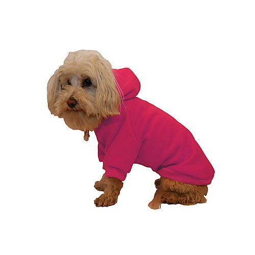 Pet Life Plush Cotton Pet Hoodie Pink Xs