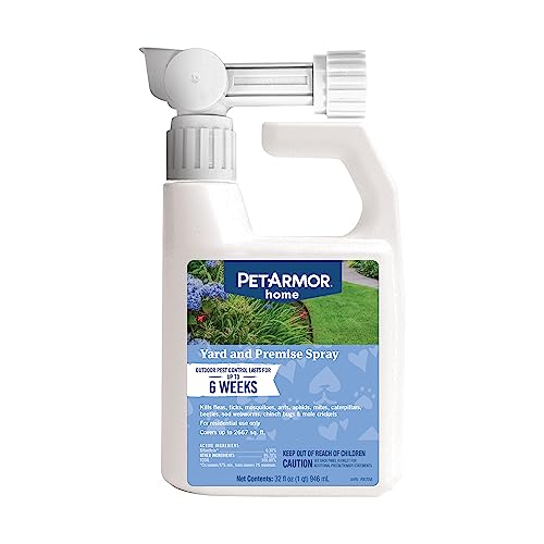 PetArmor Home Yard Spray for Dogs, 32oz - Kills Fleas, Ticks, Mosquitoes & Ants, Clear Formula, Protects Your Home & Pets