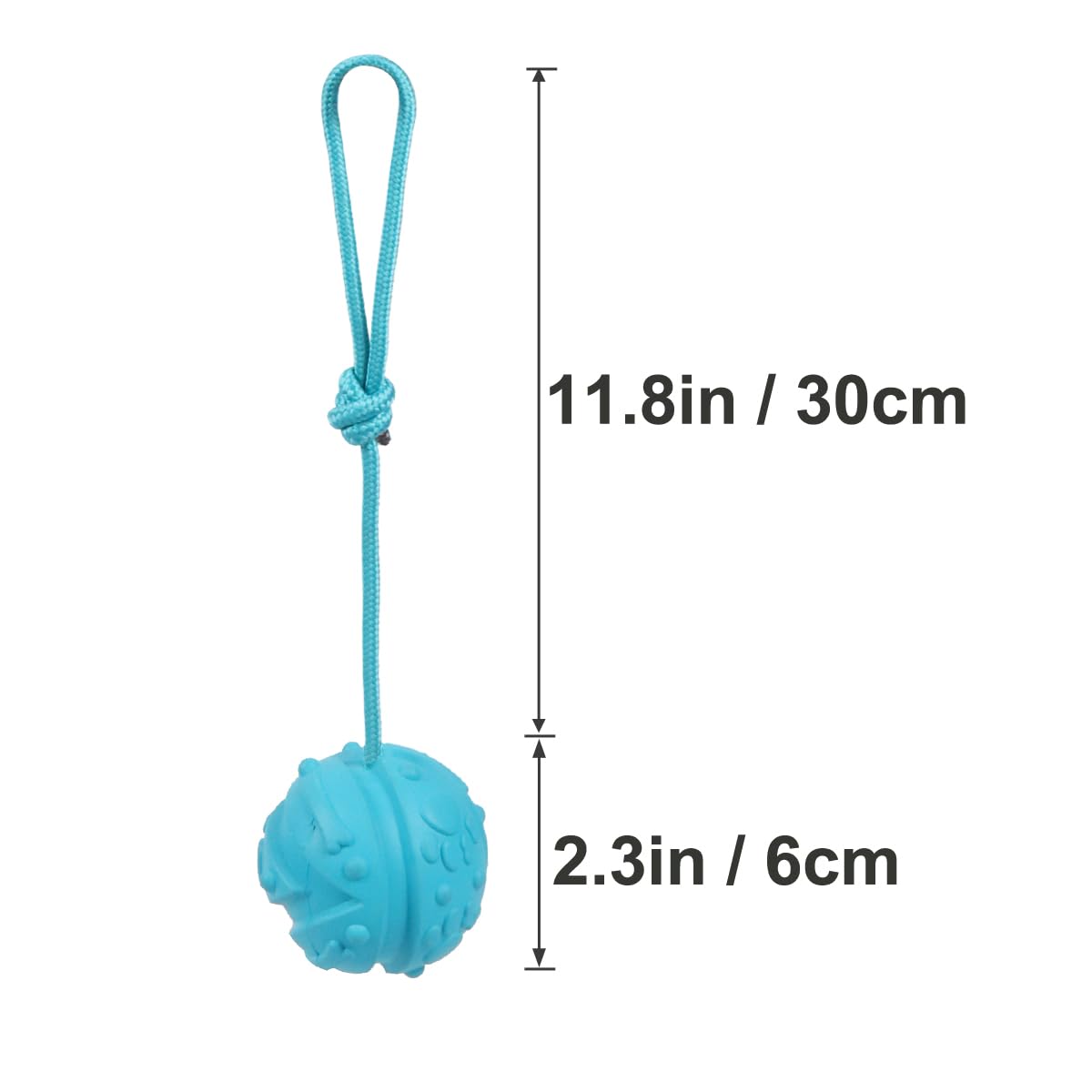 Vitalili Dog Training Ball On Rope, 2Pcs Dog Rope Toys For Chew Training, Pull Throw And Fetch