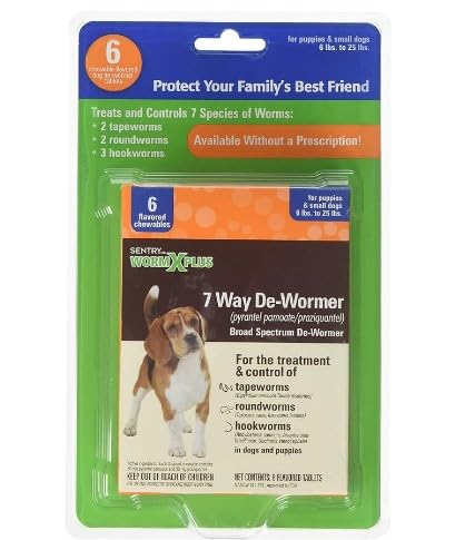 Sentry Worm X Plus  Small Dogs 2 Count  Pack of 3