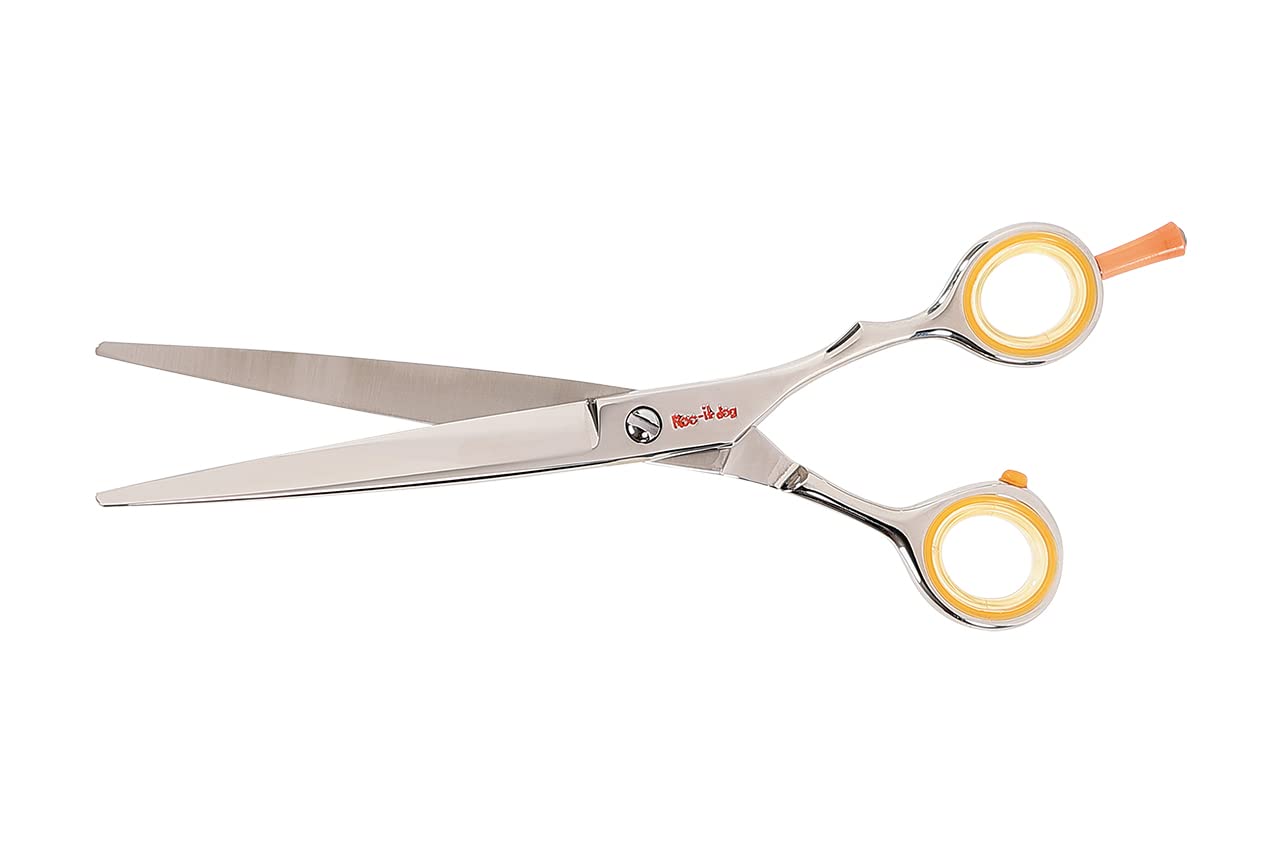 Cricket Centrix Roc-It Dog R 700 7” Professional Hair Cutting Shear Precision Cast Convex Blade Scissor, Offset Grip