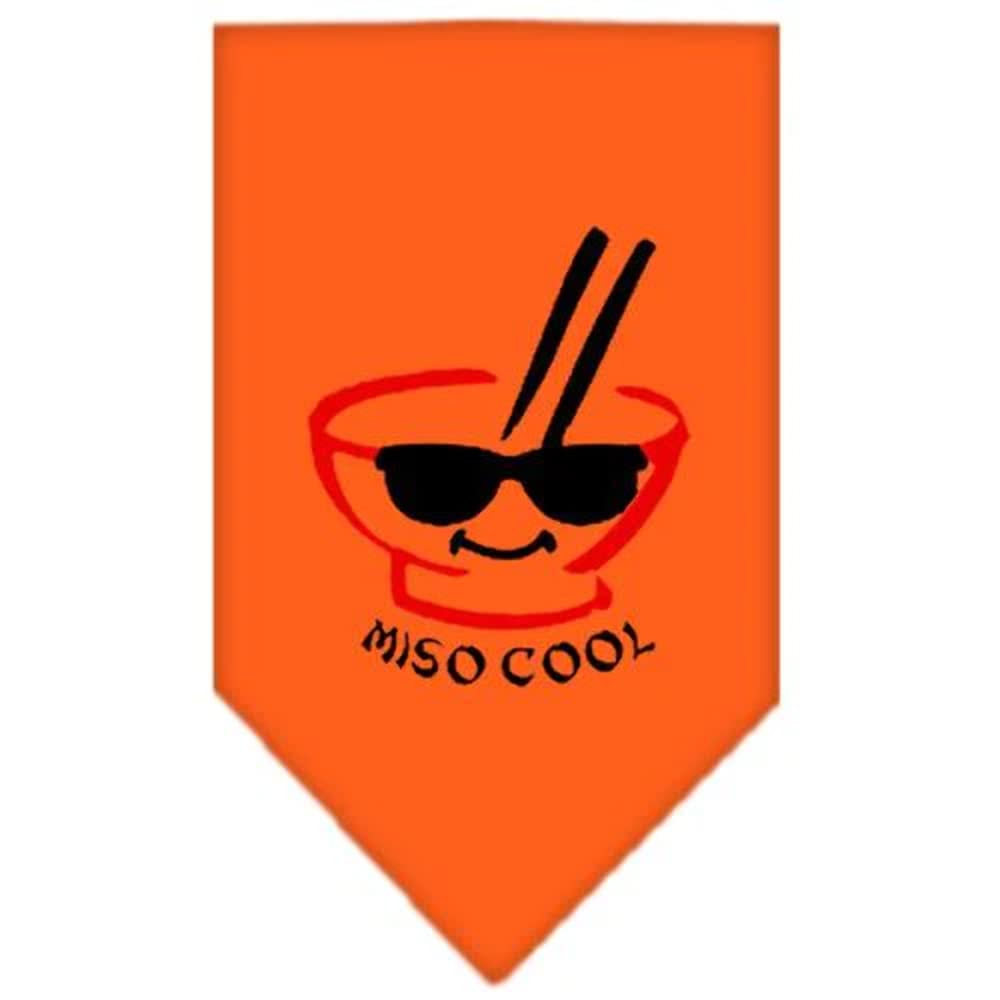 Mirage Pet Products Miso Cool Screen Print Bandana, Large, Orange
