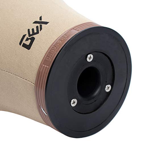 Gex 20-24 Cork Canvas Block Head Mannequin Head Wig Display Styling Head With Mount Hole (Light Brown, 20)