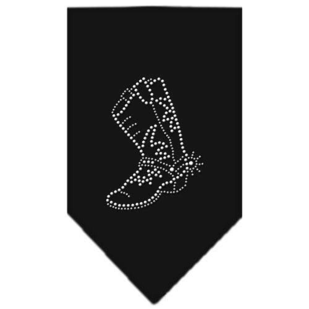 Mirage Pet Products Boot Rhinestone Bandana, Large, White
