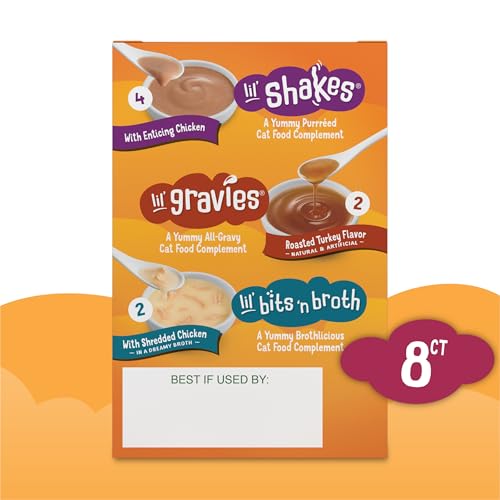 Purina Friskies Poultry Faves Broth and Gravy Cat Food Complements Variety Pack - 8 ct. Box