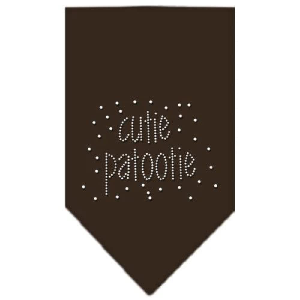 Mirage Pet Products Cutie Patootie Rhinestone Bandana, Large, Navy Blue