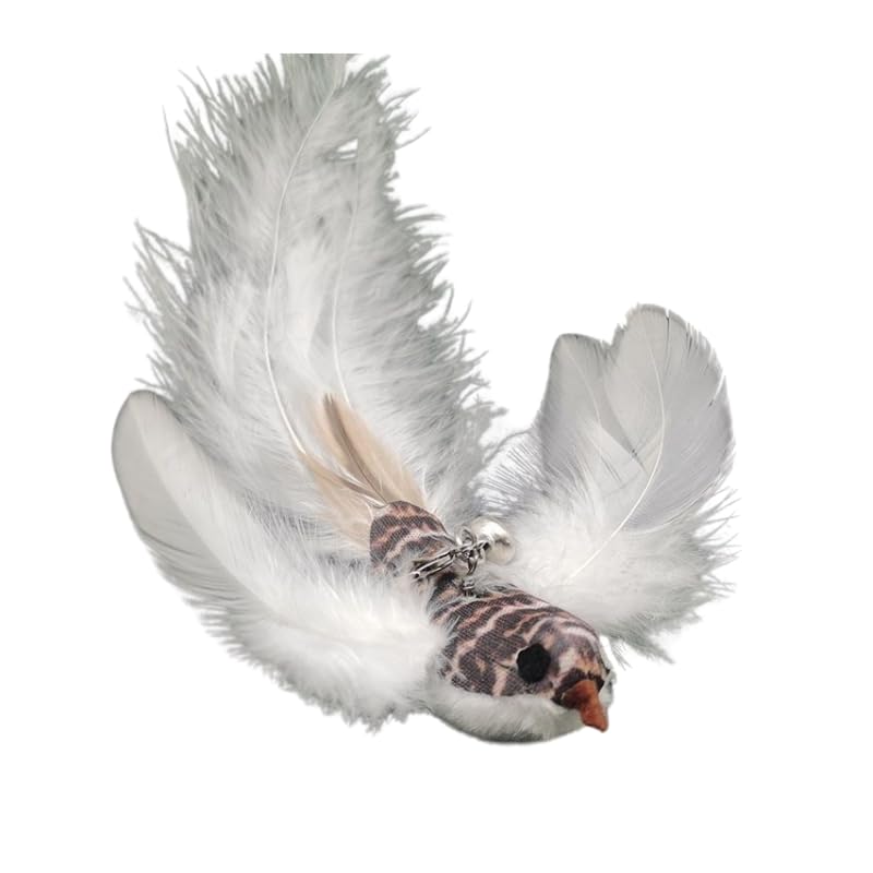 Cutie Paw Pal Variety Play Set, 5 Pack Refills For Wand And Fishing Poles, Spring Wires, Door/Wall Hang Ropes. 2 Bird, 2 Feather