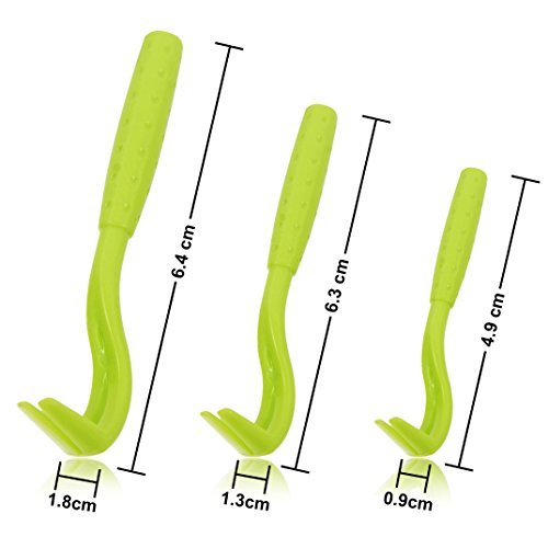 HomeSake Tick Removal Tool for Dogs, Cats & Humans - Pain-Free, 100% Chemical-Free, Pack of 3, Green