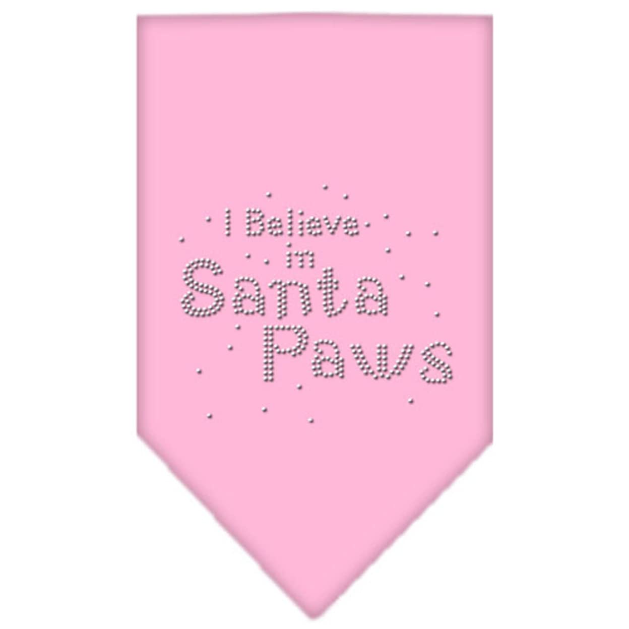 Mirage Pet Products Santa Paws Rhinestone Bandana, Small, Light Pink