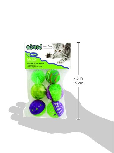 Ourpets Rolling In The Fun 6 Piece Multi-Pack Cat Toy