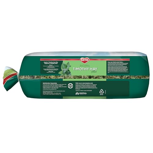Kaytee All Natural Timothy Hay Plus Mint for Guinea Pigs, Rabbits & Other Small Animals, 24 Ounce