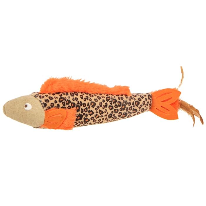 Petlinks Happynip Fun Fins Kicker Cat Toy, Contains Silvervine & Catnip - Tan, One Size