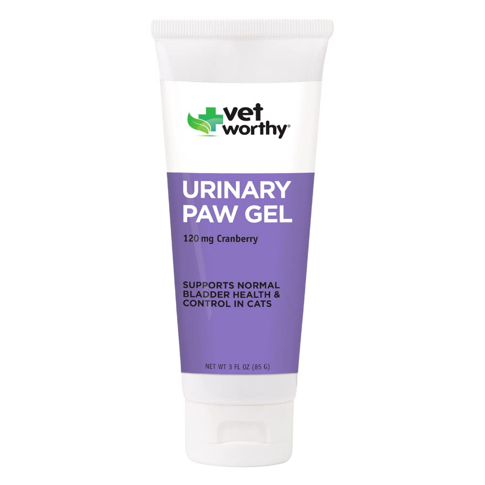 Vet Worthy Urinary Paw Gel for Cats - Cat Supplement to Support Healthy Urinary Tract and Bladder Health - Feline Supplement wit
