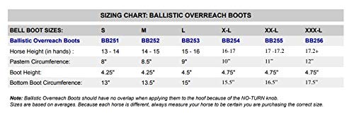 Professional'S Choice Ballistic Overreach Bell Boots For Horses | Superb Protection, Durability & Comfort | Quick Wrap Hook & Lo