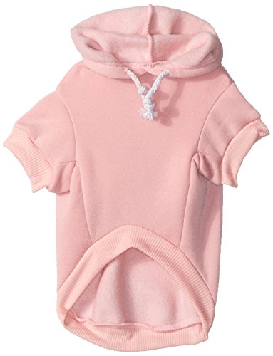 Mirage Pet Products 12-Inch Santa Stop Here Hoodies, Medium, Pink