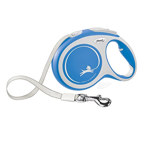 FLEXI Comfort Retractable Dog Leash, 26 ft, Large, Blue/Pastel, for Dogs Up to 110 lbs, Model CF30T8.250.BL, Durable Nylon