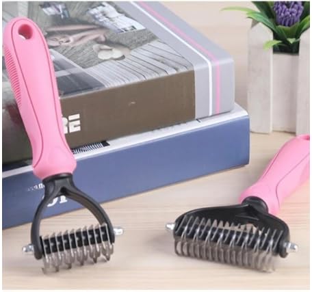 Kittupet Whoobell Undercoat Rake For Dogs, 2 Side Undercoat Brush For Deshedding And Dematting For Dog Cat Rabbit, Professional