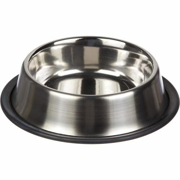 Cozy Puppies Stainless Steel Dog Bowl, Dog Feeder Bowl Durable NonSlip Dog Food Bowl Water Drinking Basin With Rubber Base (200