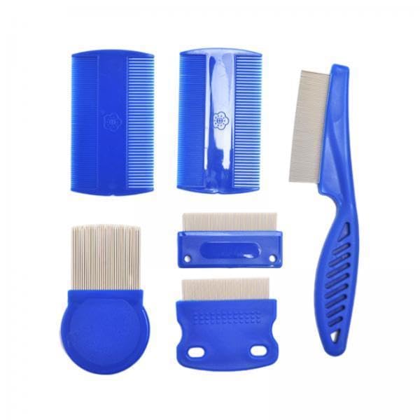 Atorse 2X6Pcs Pet Flea Comb Massage Kitten Grooming Cats Dogs Tear Stain Remover Comb
