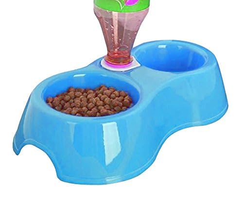 Sage Square Dog Bowl 2 In 1, Anti Slip, Food Bowl & Water Bowl Every Day Use, Easty To Clean, For Dog/Cat/Puppy/Kitten & Other P
