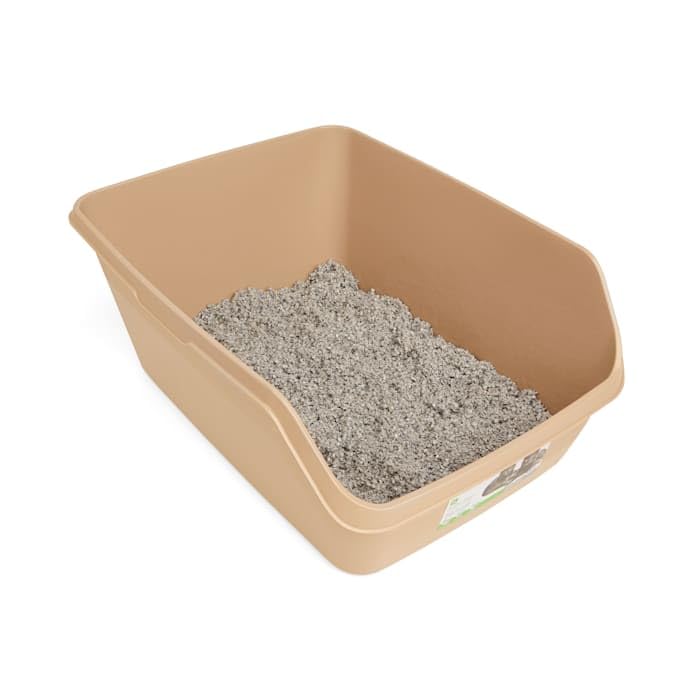 So Phresh Scatter Shield High-Back Litter Box, Tan, X-Large, 24'' L X 18'' W X 10'' H
