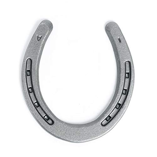 The Heritage Forge Steel Horseshoes Set For Horses, Crafts, Decorations And Backyard Games - Plain Shoe Size 1 - Sand Blasted 40