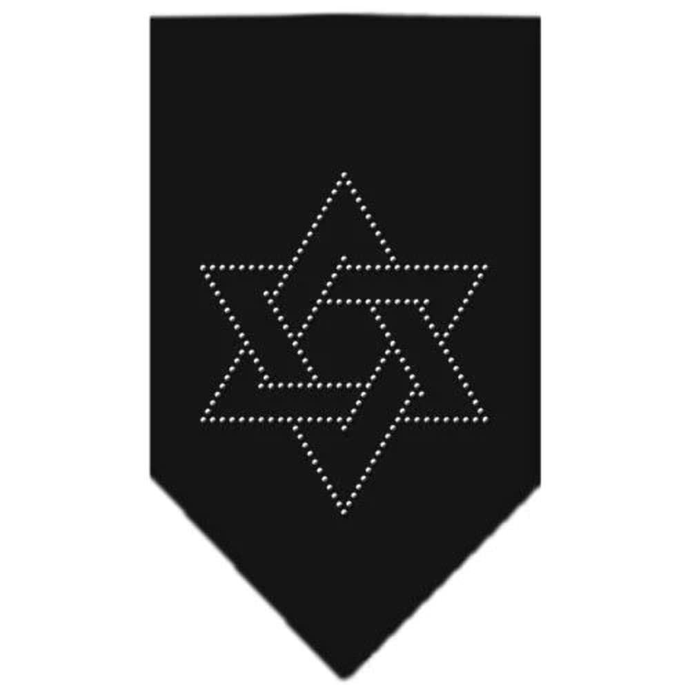 Mirage Pet Products Star of David Rhinestone Bandana, Small, Yellow