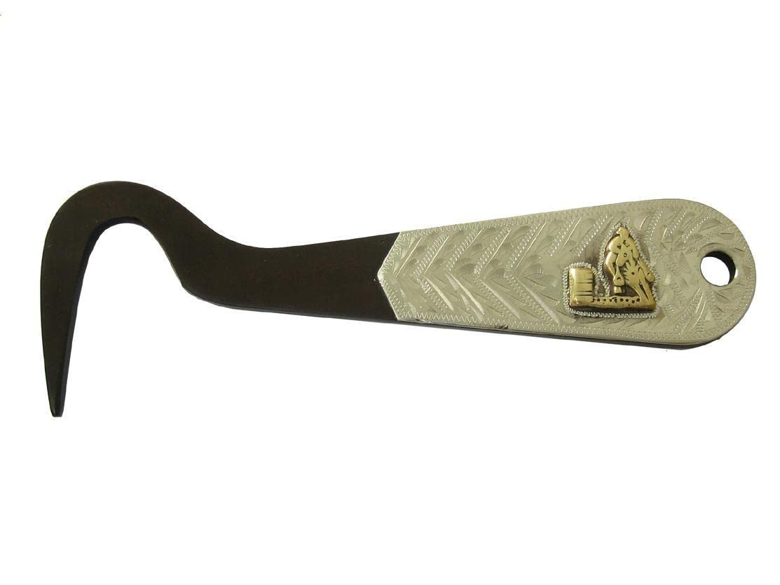 Aj Tack Antique Brown Steel Hoof Pick Barrel Racing